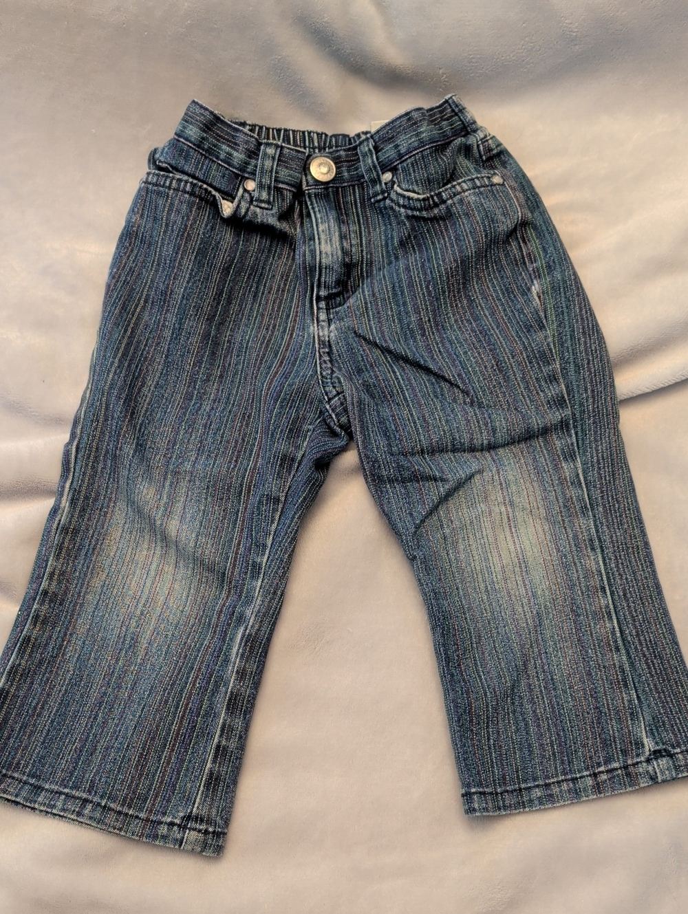 Circo Striped Blue Denim Jeans for Kids
